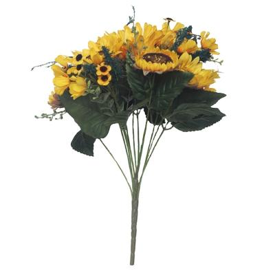 China Mall Natural Home Decoration Fake Touch Flowers Wedding Display Bouquets Artificial Flowers Sunflower for sale