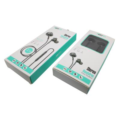 China Wholesale High Quality Recyclable Custom Cardboard Earphone Box White Retail Box With Clear Window for sale