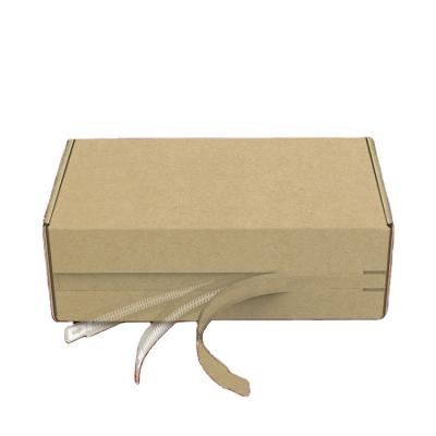 China Wholesale Recyclable Custom Printed Packaging Box E-commerce Box Express Style Zipper Side Corrugated Packaging Box for sale