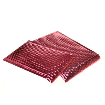 China BIODEGRADABLE Self Sealing Mailing Package Filled Envelope Custom Printed Red Metal Bubble Envelope for sale