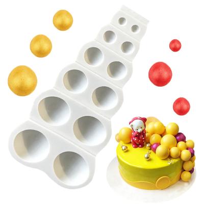 China Creative Sustainable Balloon Silicone Fondant Mold Silicone Cake Molds Candy DIY Chocolate Baking Mold for sale