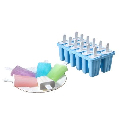 China Sustainable 6/10/12 Cavity Silicone Popsicle Molds Ice Pop Molds Reusable Ice Pop Maker for sale