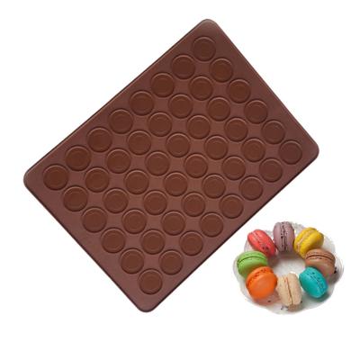 China 48/30 Holes Sustainable Non-Stick Silicone Macaron Mat Baking Mat for sale