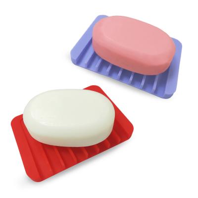 China Modern Flowing Soap Dish, Easy Dry Silicone Soap Holder, Soap Saver for Shower, Bathroom, Kitchen for sale