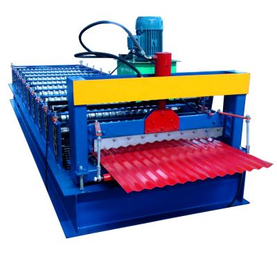 Cina Single Layer Building Material Shops Iron Roofing Sheet Roll Forming Making Machine For Price in vendita