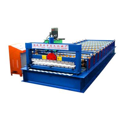 중국 Building Material Stores Tile Making Machine C8 Automatic Russian Color Roof Tile Machine 판매용