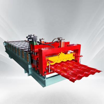 China Building Material Stores Kexinda Iron Sheet 828 Glazed Tile Roofing Panel Making Roll Forming Machine for sale