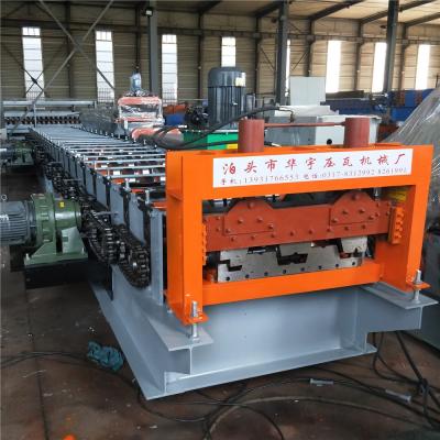 China Hotels Galvanized Floor Deck Roofing Sheet Roll Forming Machine for sale