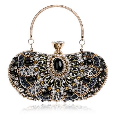 China Hot Selling Luxury Clutch Ladies Clutch Bag Metal Handbag Evening Clutch Bag Elegant Wedding Party Purse for sale