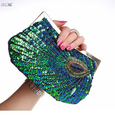 China Hot Selling Shoulder Bag Beaded Sequins Evening Clutch Bag Bridal Wedding Party Handbag Luxury Purse for sale