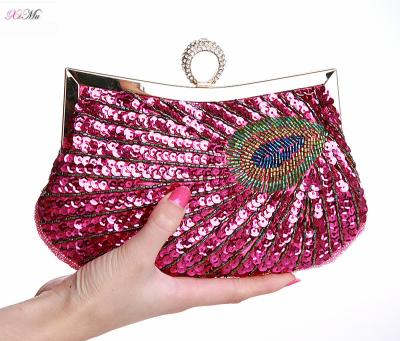 China Beaded Lady Purse Women Luxury Evening Clutch Bags Sequins Fashion Bags Clutch Wedding Party Handbags Purse for sale