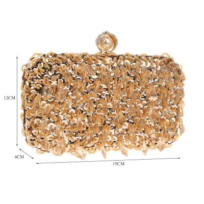 China Latest Clutch Style Shimmering Clutch Handbags For Wedding for sale