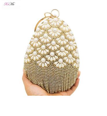 China Hot Sales High Quality Unique Design Clutch New Beads Tote Bag Women's Banquet Evening Clutch Bag for sale