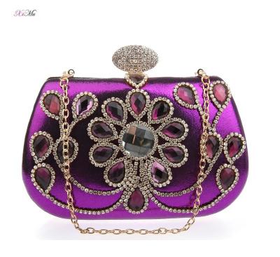 China Clutch Factory Customized Women Grab Bag Rhinestone Pearl Evening Clutches Bridal Wedding Party Handbag for sale