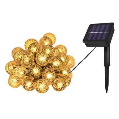 China Garden LIGHTSINCERE Solar Light String Backyard Solar Grapes String Lights Led Solar Light String for sale