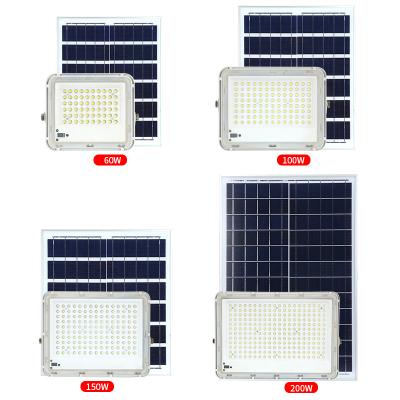 China High Quality Warehouse LIGHTSINCERE 60w 100w 150w 200w Solar Led Flood Light Water Proof Outdoor Garden Led Warm White Solar Flood Lights for sale