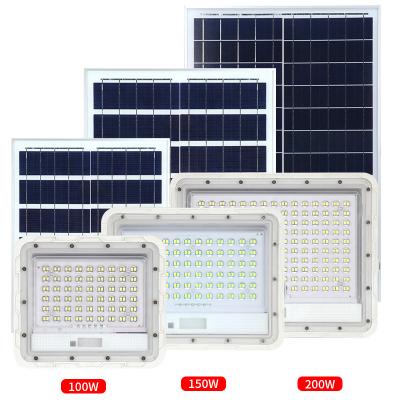 China LIGHTSINCERE Warehouse Flood Lights Wagan Led Flood Light And Solar Led Outdoor Solar With Timer Power Remote Display for sale