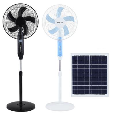 China Iron+plastic LIGHTSINCERE 16 Inch Rechargeable Solar Power Floor Stand Fan Cheap Solar Fan for sale