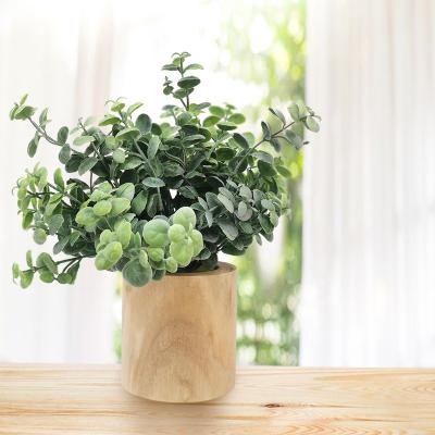 China Artificial Potted Plants Office Decoration Plastic Potted Green Plants Plastic Plants for sale