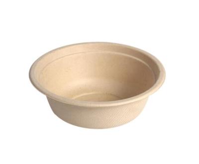 China Bagasse Disposable paper bowls Environment-friendly sugarcane pulp durable degradable tableware waterproof and oil-proof for sale