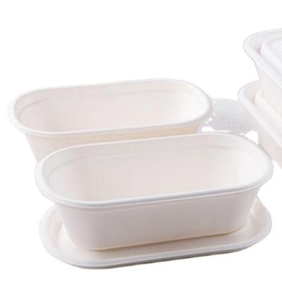 China Restaurant Hotel Kitchen Home Wholesale Biodegradable paper bamboo pulp sal salad bowl 700ml disposable sugar cane bagasse for sale