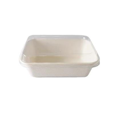 China Recycled Materials Amazon Top Seller bagasse salad bowl 25oz square paper bowl for sale