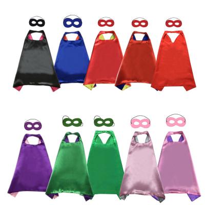 China Festival Decoration Role Playing Halloween Costume Christmas Party Children Superhero Mask Superhero Cape And Mask for sale