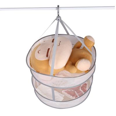 China Modern And Simple Modern Double-Layer Foldable Clothes Net Clothes Storage Indoor Artifact for sale