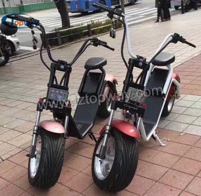 China new products big two wheels Citycoco 1000W 60V electric scooter for sale