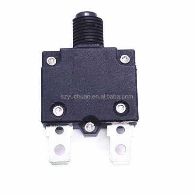 China Thermal Circuit Breakers 5A 125/250V AC 32V DC Push Button Reset Overload Protector Switch Overload Switch Standard for sale