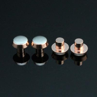 China Electrical Silver Movable Switch Contact Points Bimetal Contact For Relay Socket Switch for sale