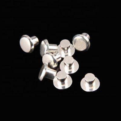 China Pure Electric Elevator Switch Ag Silver Rivets Contacts For Elevator Switch for sale