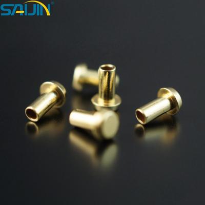 China PCB ISO9001 Rosh Brass Tubular PCB Hollow Rivet for sale