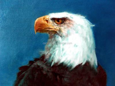 China Pure Handmade Original Artwork Eagle Oil Painting On Canvas Abstract Perfect Quality Wall Art for sale