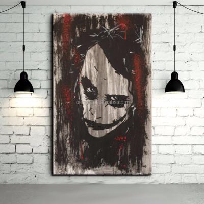 China 2015 New Arrival Handmade Abstract Item Decor Joker Oil Painting On Canvas for sale