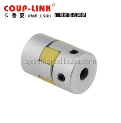 China Aluminum miniature flexible star coupling for electric motor drive for sale