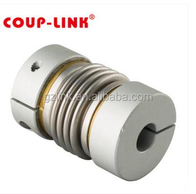 China Stainless Steel Motor Aluminum Shaft Coupling Bellows Flexible Mechanical Coupling for sale