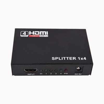 China Port splitter 1x4 HDMI 1' in metal 4 HDMI in 4 supporting 3D for sale