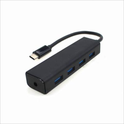 China Mobile Phone USB 3.1 Type C 4 to Port USB 3.0 Hub Type C to 4 USB3.0 Converter for sale