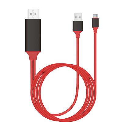 China New Product Factory Price Mobile Phone 4k USB C to Type-C HDMI Cable USB to HDMI Male to Male Cable 2m with 4k Power Cord for Mobile Phones for sale