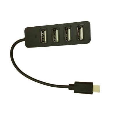 China ABS Type C to 4 Port USB 2.0 Hub for sale