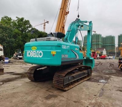 China Modelo de motor Hino Hino J05E Excavadora Kobelco de segunda mano Verde Sk200 Excavadora con potencia de 114kw en venta