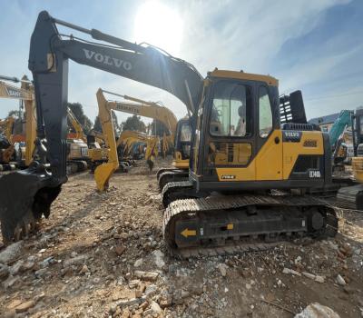 China Excavadora crawler média e usada de 14 toneladas Excavadora crawler original Volvo EC140DL à venda