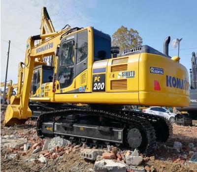 Chine Excavateur hydraulique à rampe utilisée 110 kW Komatsu Pc 200LC Avec 110 kW Bon état moteur SAA6D107E-1 à vendre