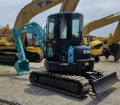 China Usada 2020 Año 5260kg Kobelco Excavadora SK55SR con el modelo de motor Yanmar 4TNV88 en venta