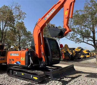 China 5850 kg Tweedehands in goede staat Hitachi ZX60 met 0,22m3 emmer capaciteit Warm verkopen Te koop