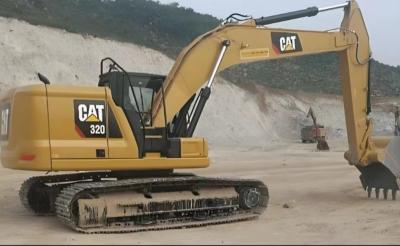 China Amarillo Excavadora Cat320 Usada 1.19m3 Capacidad del cubo 22000KG Excavadora de segunda mano en venta