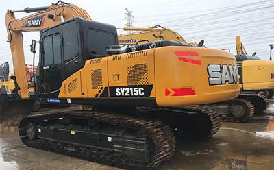 China High Performance Used Sany 215 Excavator Second Hand Digger 21 Ton Sany 215c In Stock for sale