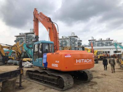 China En buen estado de segunda mano 19400KG Orange Hitachi Excavator Zx200 con motor ISUZU AA-6BGIT en venta