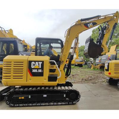 China Used Yellow 5.5 Ton Cat 305.5 Mini Caterpillar Excavator Sale Used Cat305.5e Crawler Excavator Mini Cat 305.5e for sale